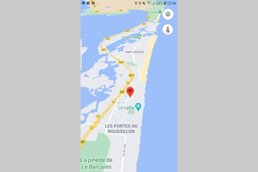 T2, Vue Sur Mer, Terrasse, Parking Prive Le Barcarès Exteriér fotografie